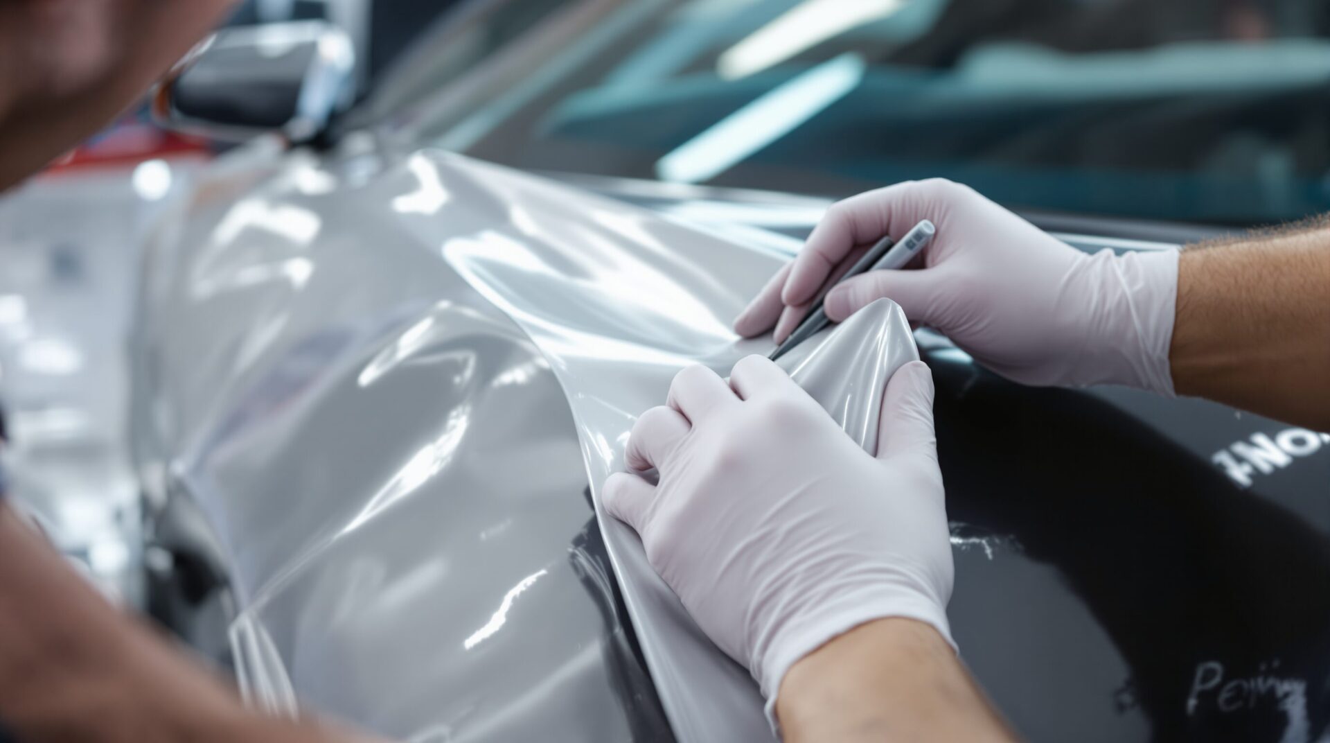 pose covering voiture