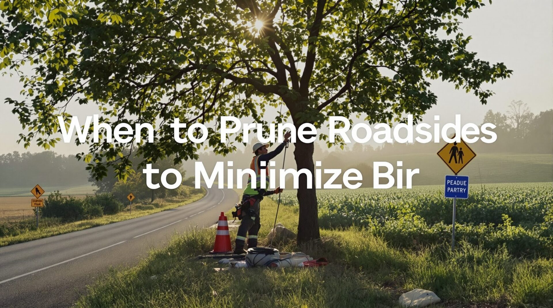 Élagage des arbres en bordure de route